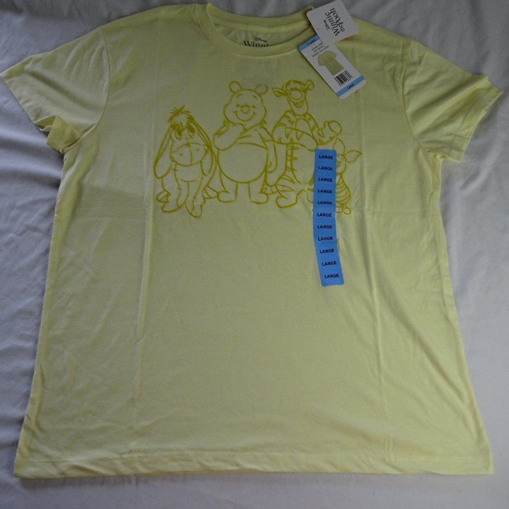 Disney Winnie the Pooh Yellow Shirt Size L - Picture 5 of 10